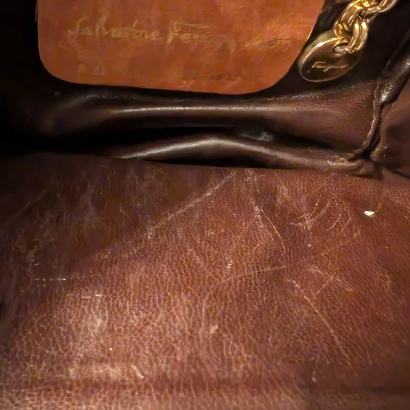 Vintage Ferragamo Brown Crossbody Bag - Picture 11 of 11